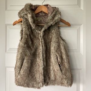 Faux fur vest